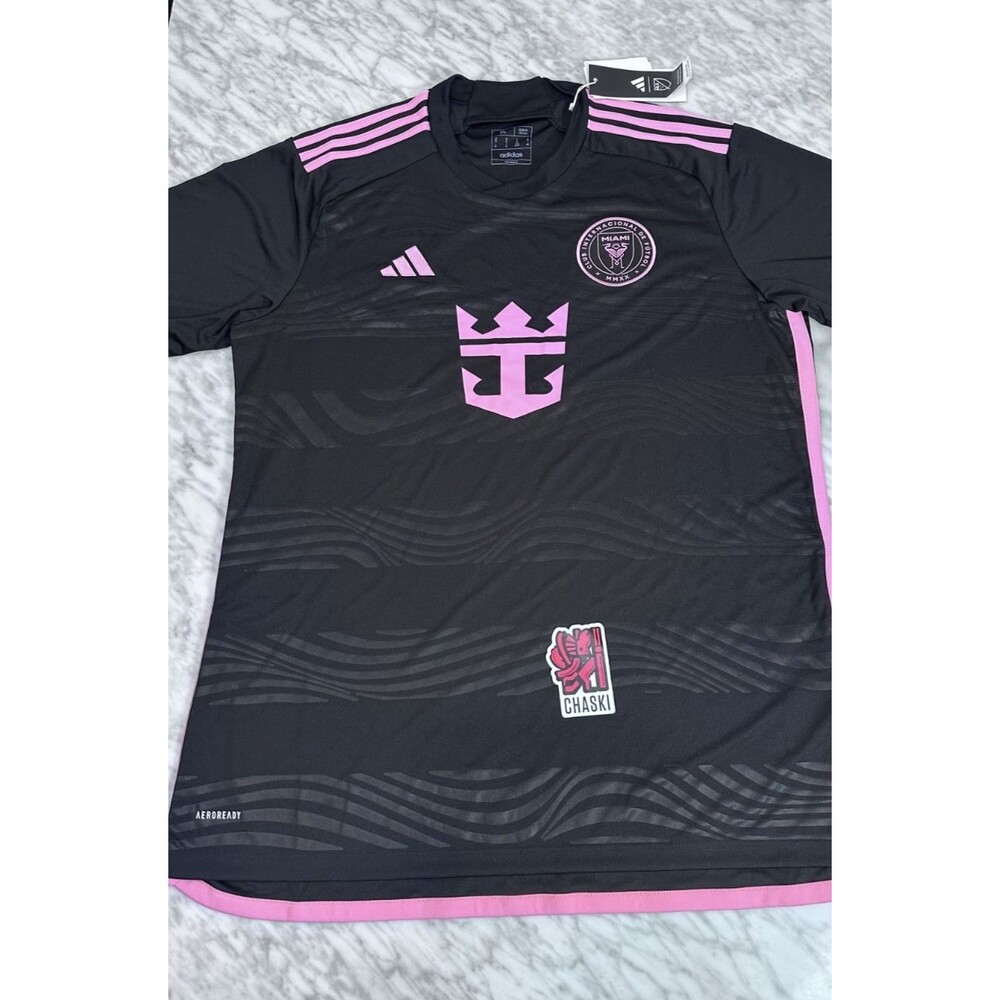 Adidas MLS Inter Miami 23/24 black away Jersey Soccer futbol IS4877 Men's Large